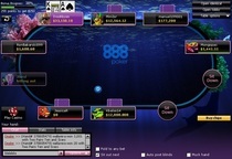 888 Poker Sea Theme Poker Table