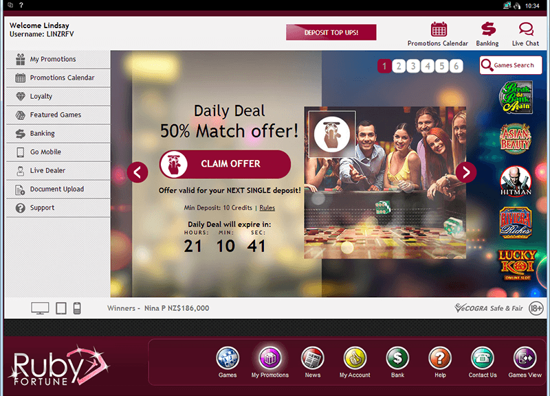 How to Locate a Totally free Ruby Fortune Casino Slot Site